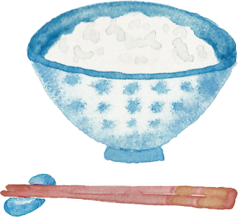 お茶碗のイラスト